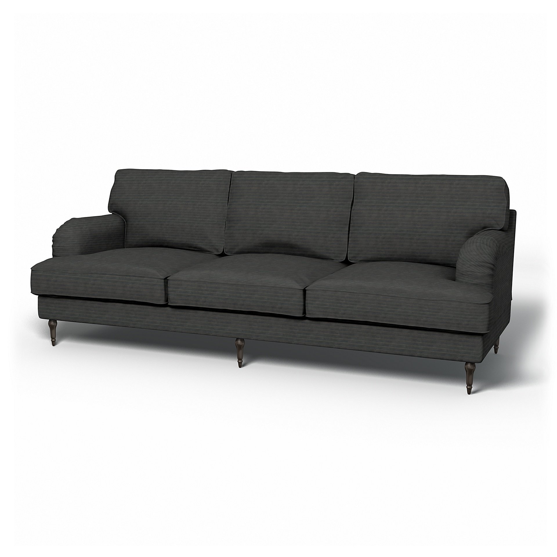 IKEA - Stocksund 3.5 Seater Sofa Cover, Licorice, Corduroy - Bemz