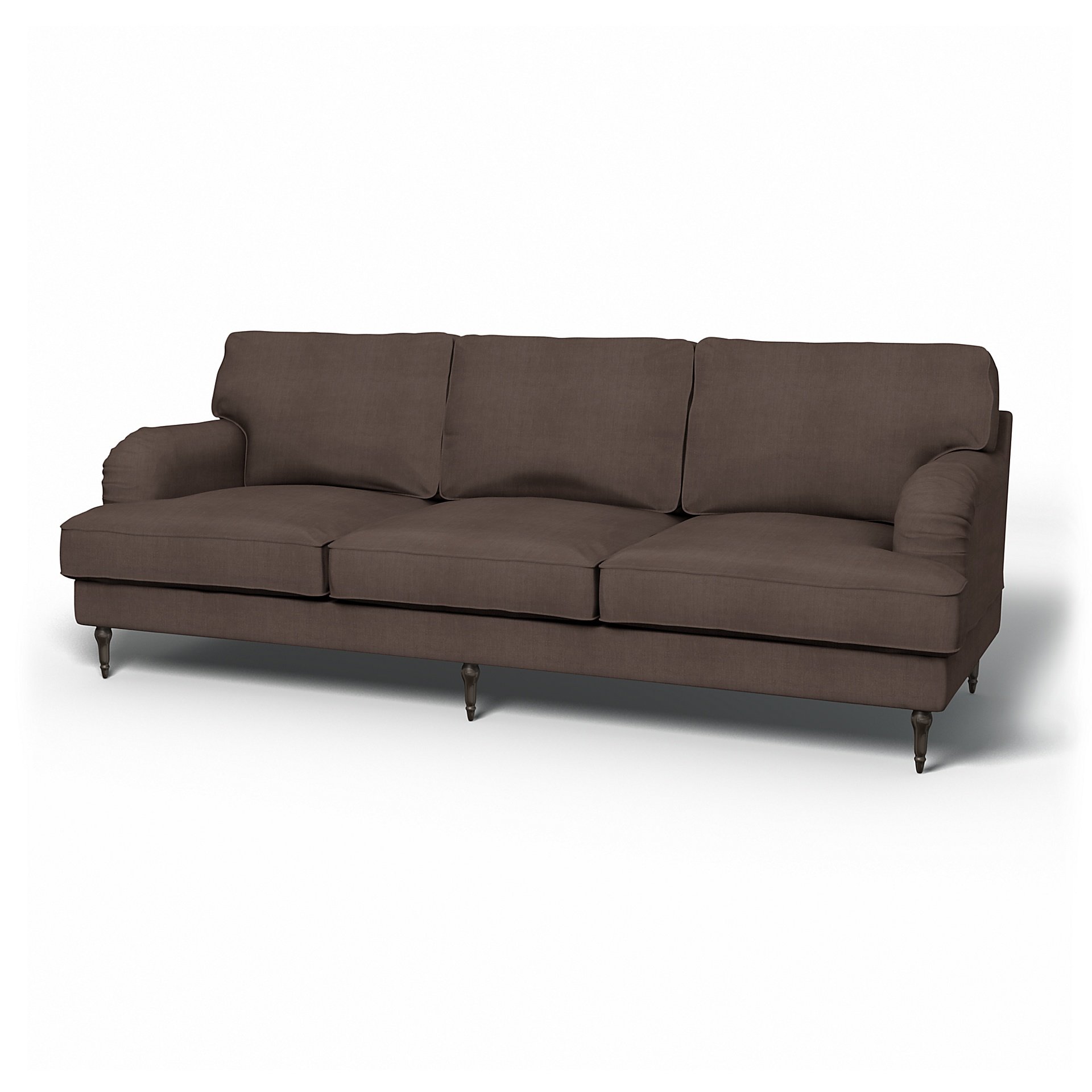 IKEA - Stocksund 3.5 Seater Sofa Cover, Cocoa, Linen - Bemz