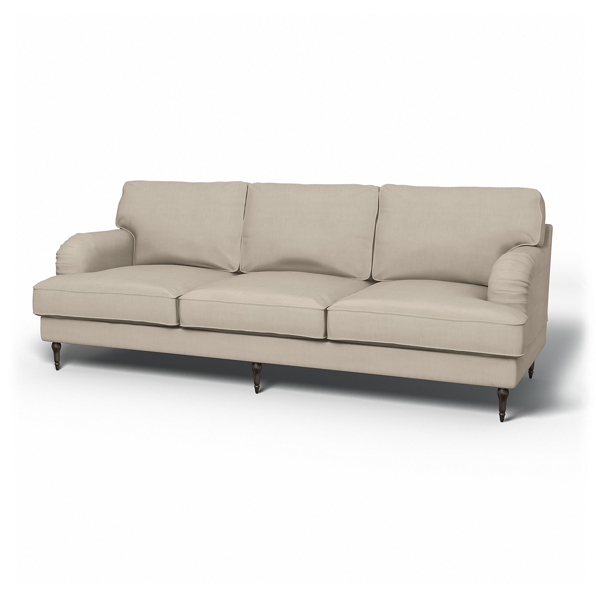 IKEA - Stocksund 3.5 Seater Sofa Cover, Parchment, Linen - Bemz