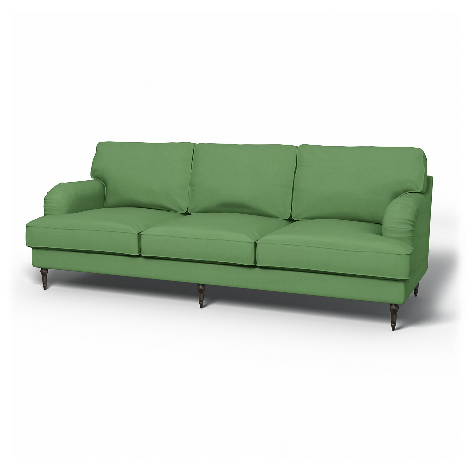 IKEA - Stocksund 3.5 Seater Sofa Cover, Apple Green, Linen - Bemz
