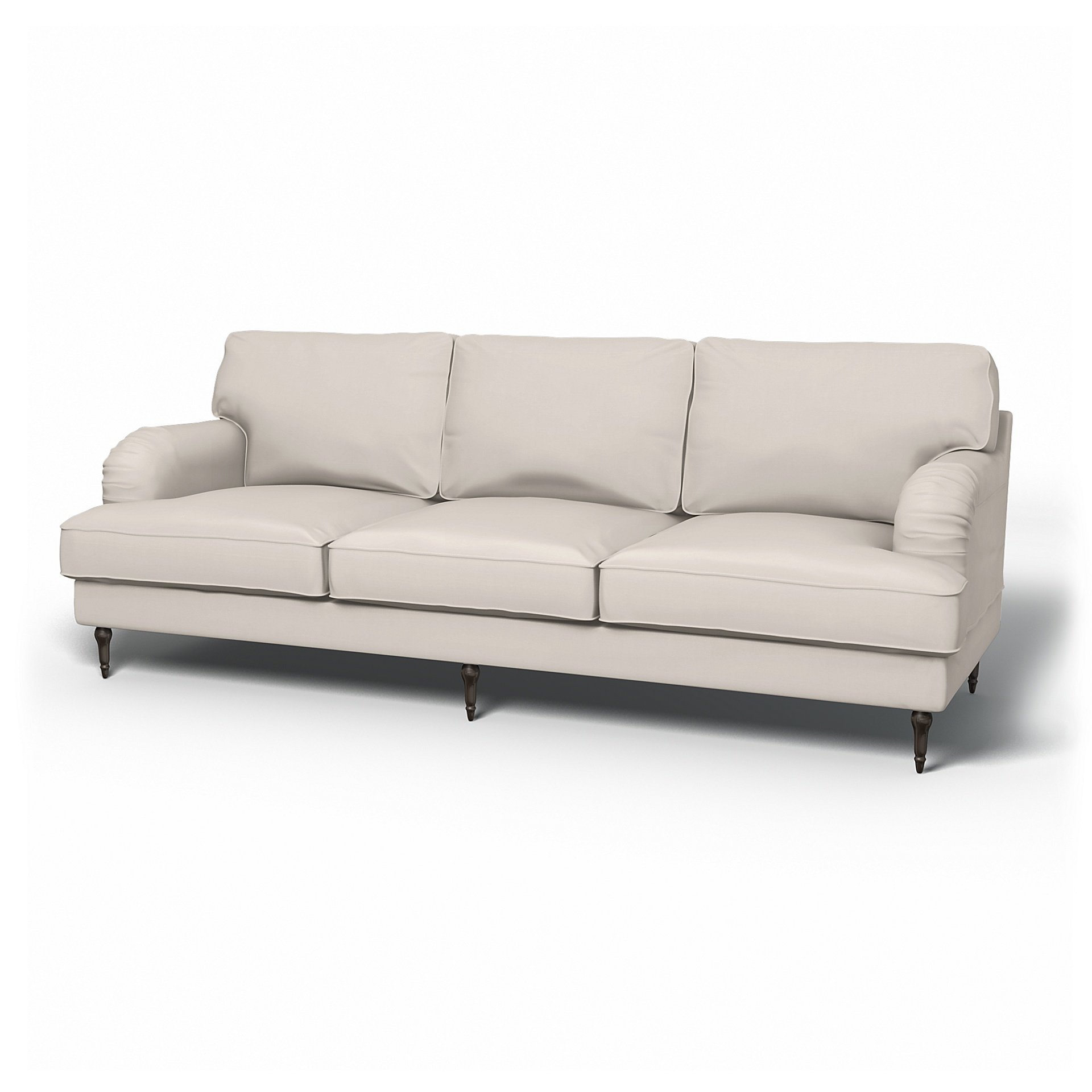 IKEA - Stocksund 3.5 Seater Sofa Cover, Soft White, Cotton - Bemz