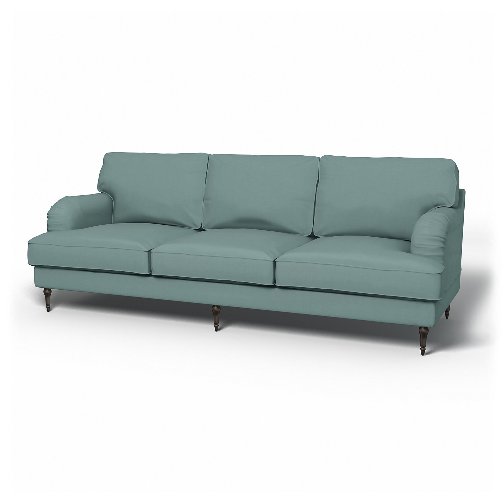 IKEA - Stocksund 3.5 Seater Sofa Cover, Mineral Blue, Cotton - Bemz