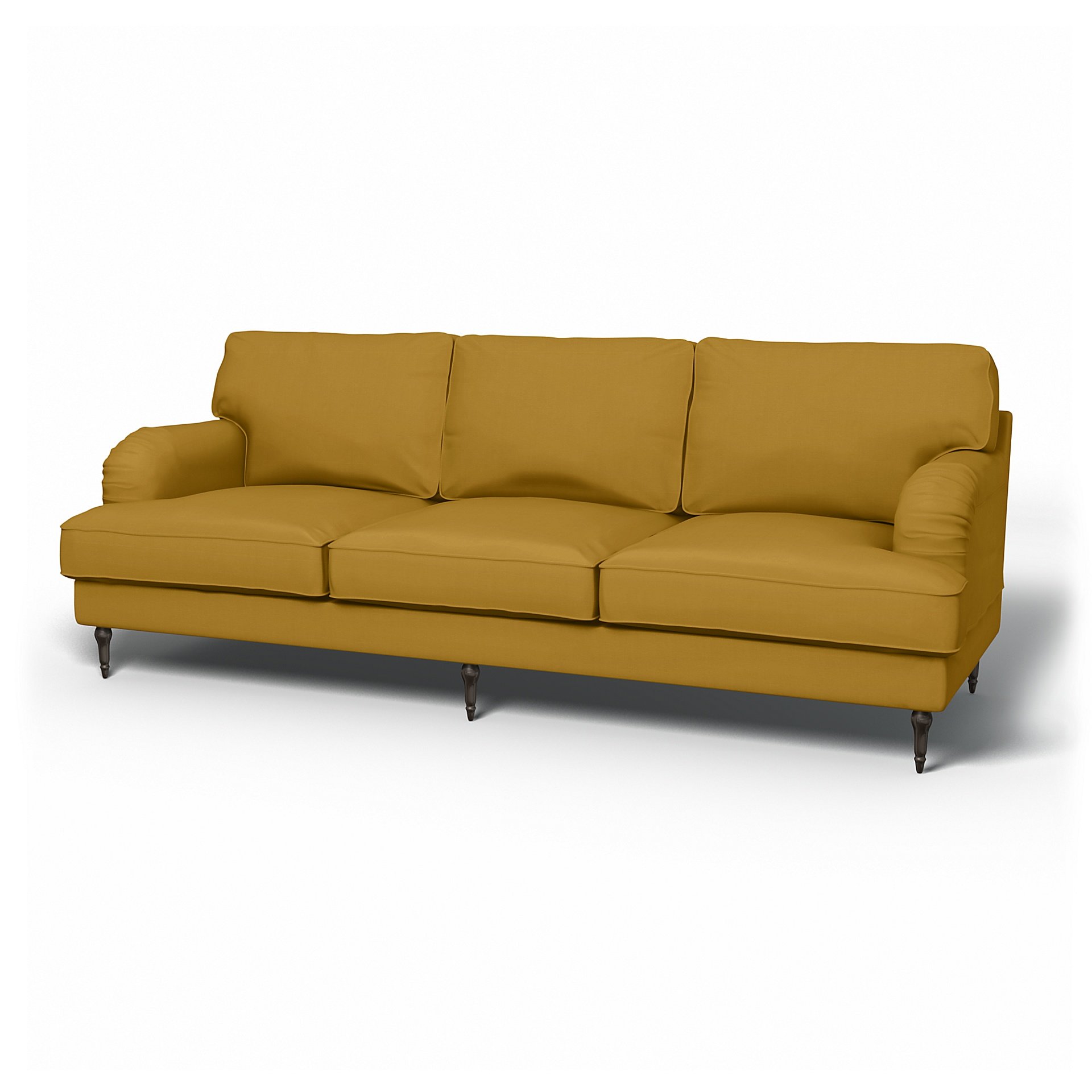 IKEA - Stocksund 3.5 Seater Sofa Cover, Honey Mustard, Cotton - Bemz