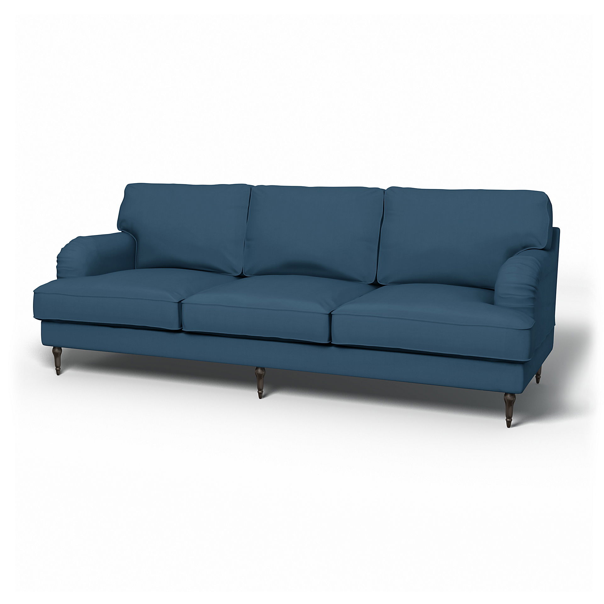 IKEA - Stocksund 3.5 Seater Sofa Cover, Real Teal, Cotton - Bemz
