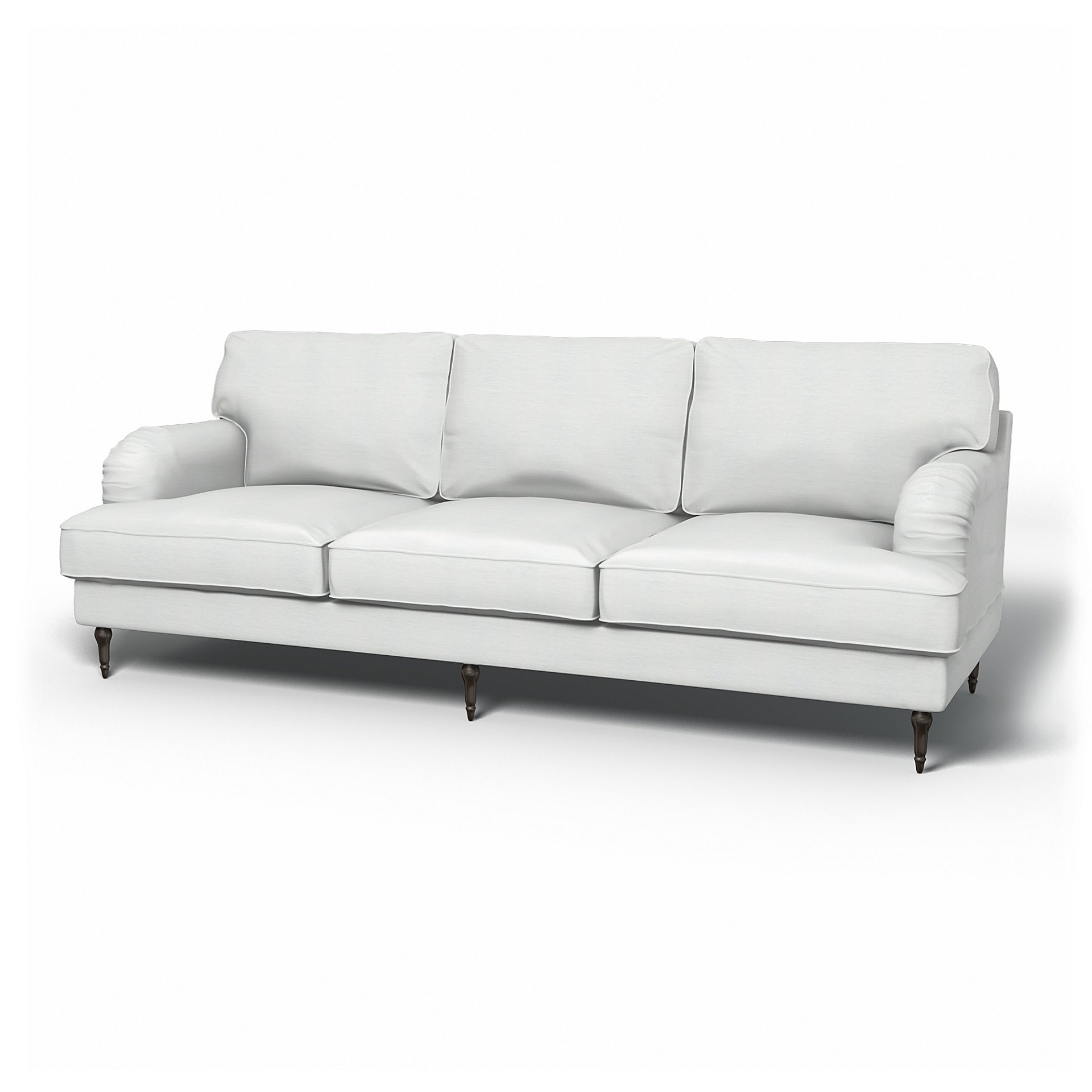 IKEA - Stocksund 3.5 Seater Sofa Cover, White, Linen - Bemz