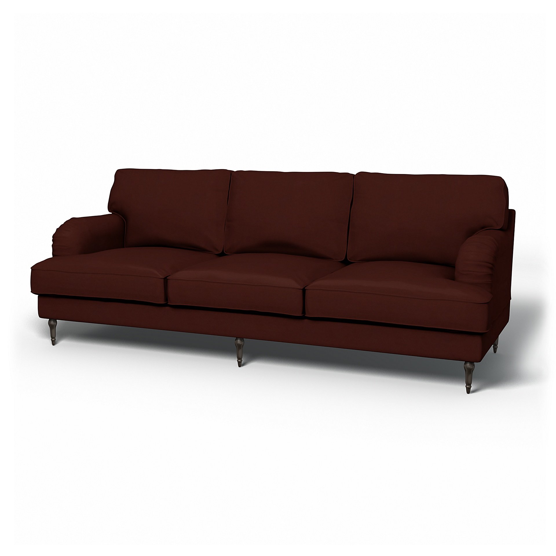 IKEA - Stocksund 3.5 Seater Sofa Cover, Ground Coffee, Velvet - Bemz