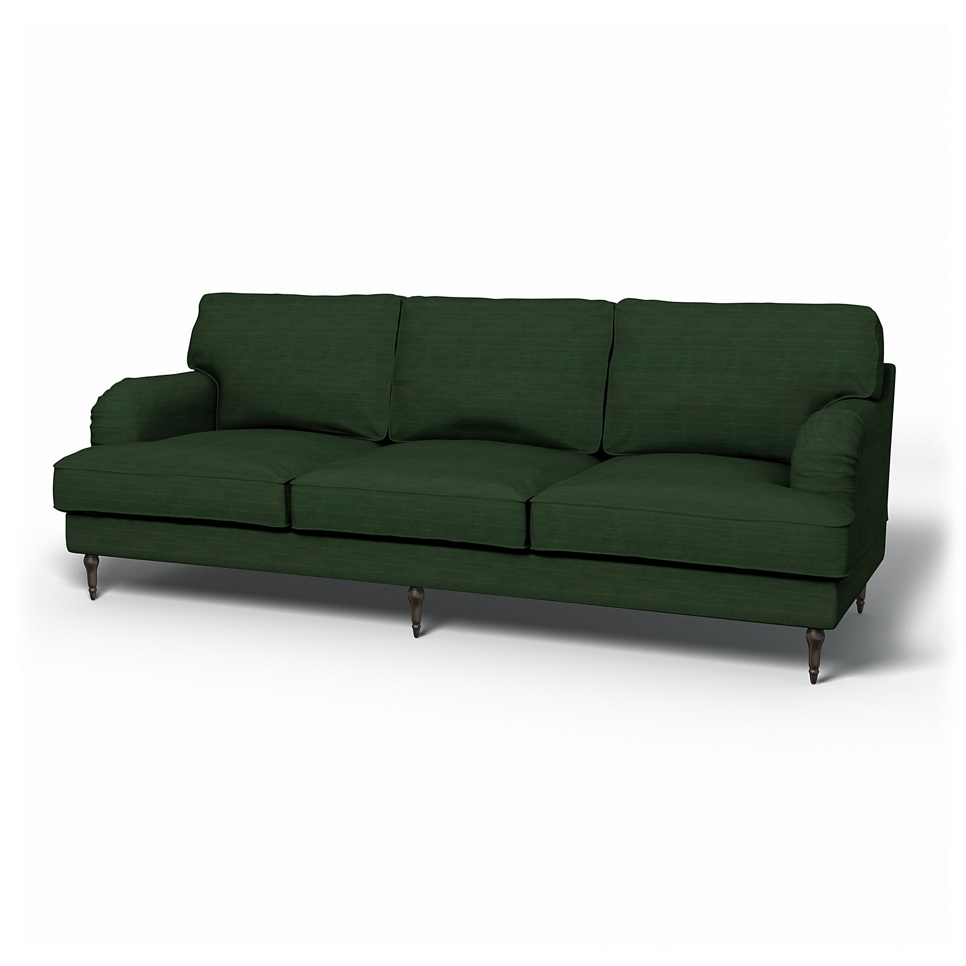 IKEA - Stocksund 3.5 Seater Sofa Cover, Deep Green, BEMZ NATURE'S PALETTE COLLECTION - Bemz
