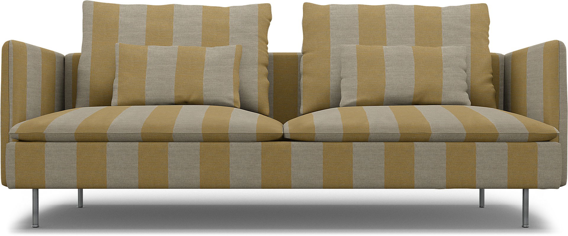 IKEA - Överdrag till Söderhamn 3-sitssoffa, Sun Yellow, Linne - Bemz