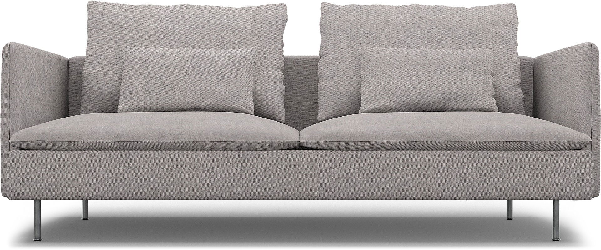 IKEA - Söderhamn 3 Seater Sofa Cover, Natural, Cotton - Bemz