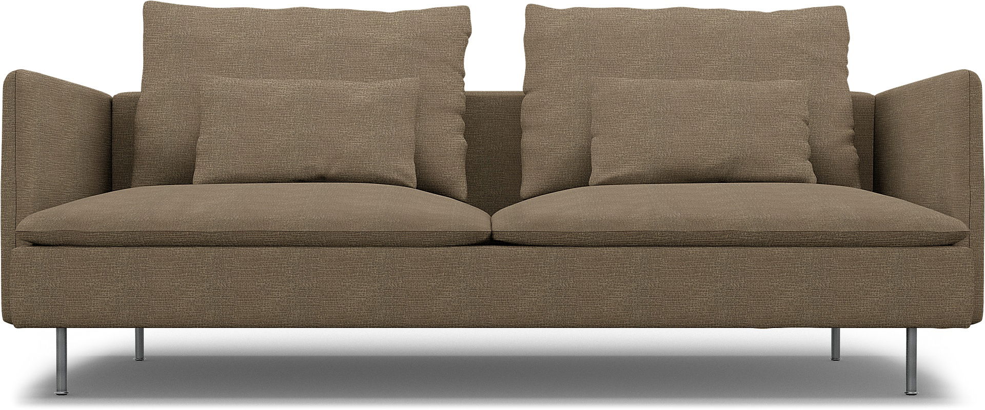 IKEA - Söderhamn 3 Seater Sofa Cover, Camel, Bouclé & Texture - Bemz