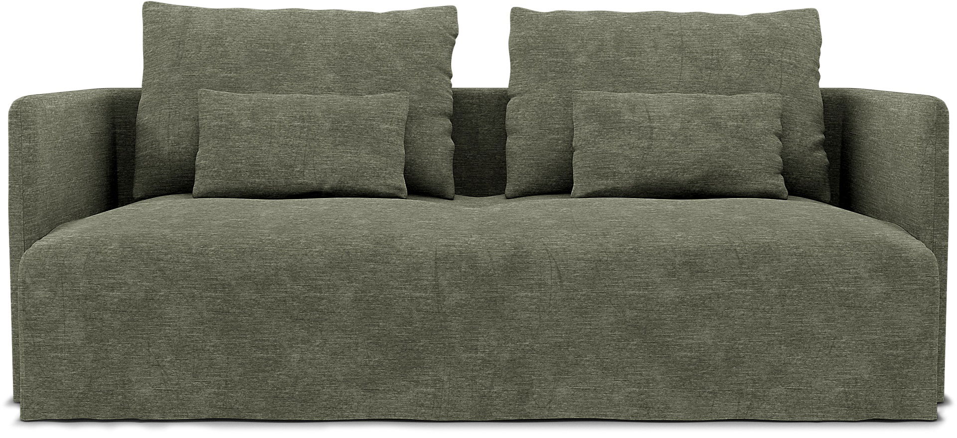 IKEA - Överdrag till Söderhamn 3-sitssoffa, Green Grey, Sammet - Bemz
