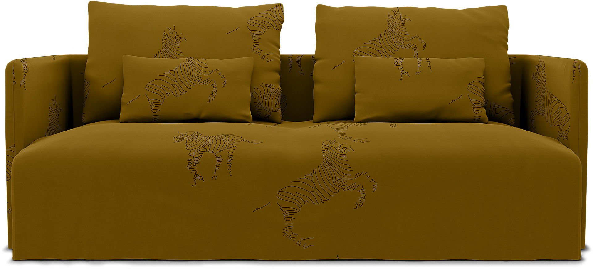 IKEA - Söderhamn 3 Seater Sofa Cover, Turmeric / Zebra, BEMZ NATURE'S PALETTE COLLECTION - Bemz