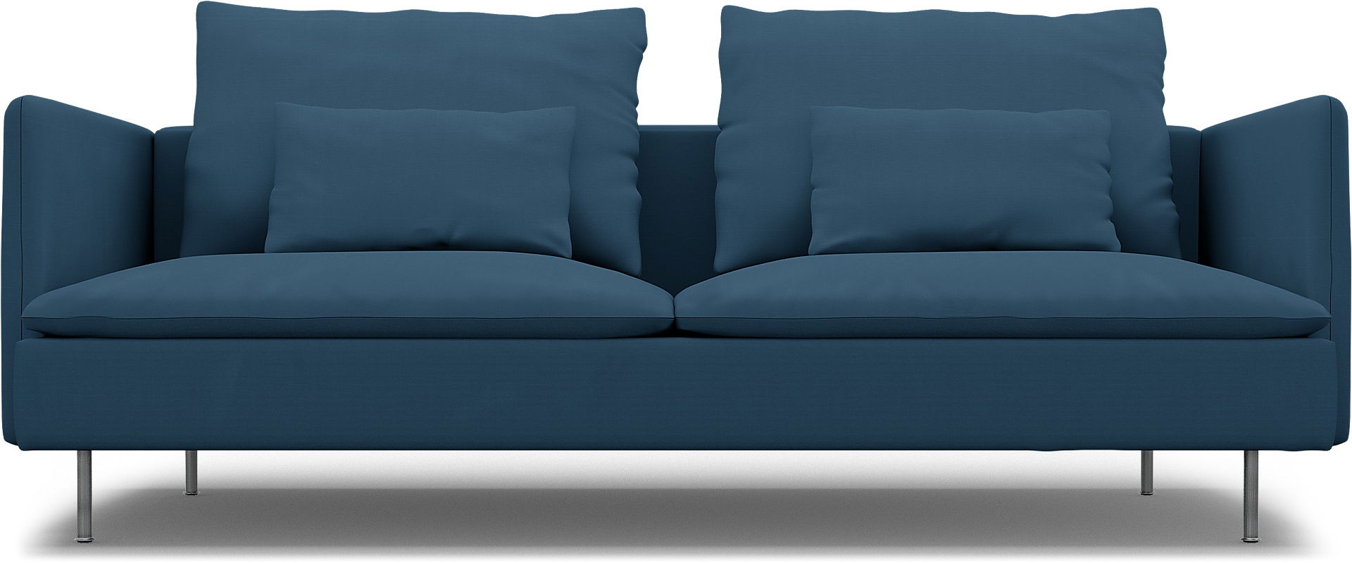 IKEA - Söderhamn 3 Seater Sofa Cover, Real Teal, Cotton - Bemz