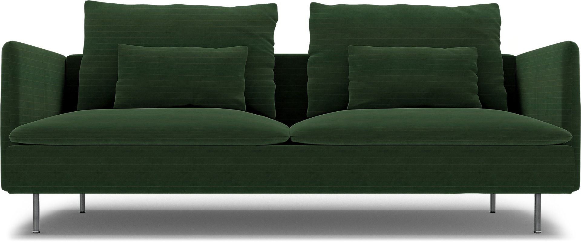 IKEA - Söderhamn 3 Seater Sofa Cover, Deep Green, BEMZ NATURE'S PALETTE COLLECTION - Bemz