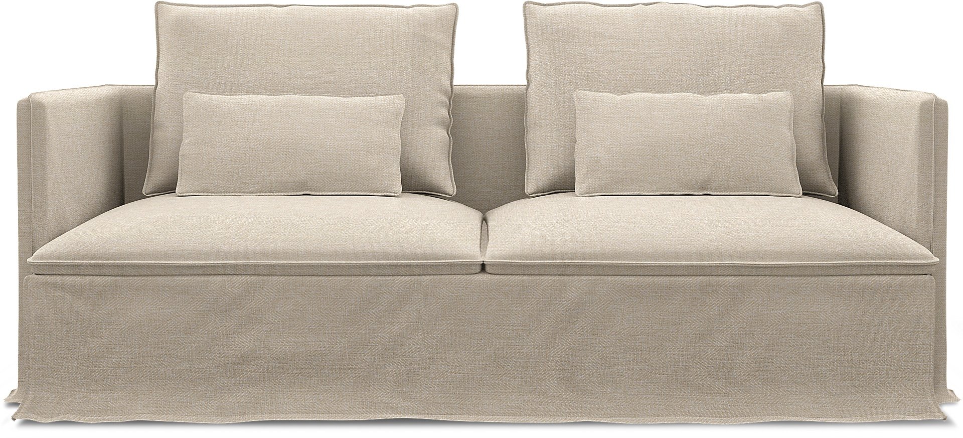 IKEA - Soderhamn 3 Seater Sofa Cover, Natural, Boucle & Texture - Bemz