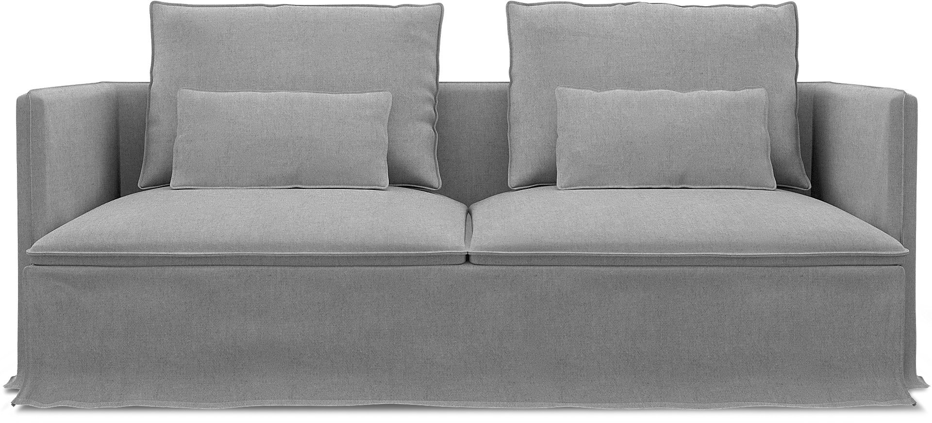 IKEA - Soderhamn 3 Seater Sofa Cover, Graphite, Linen - Bemz
