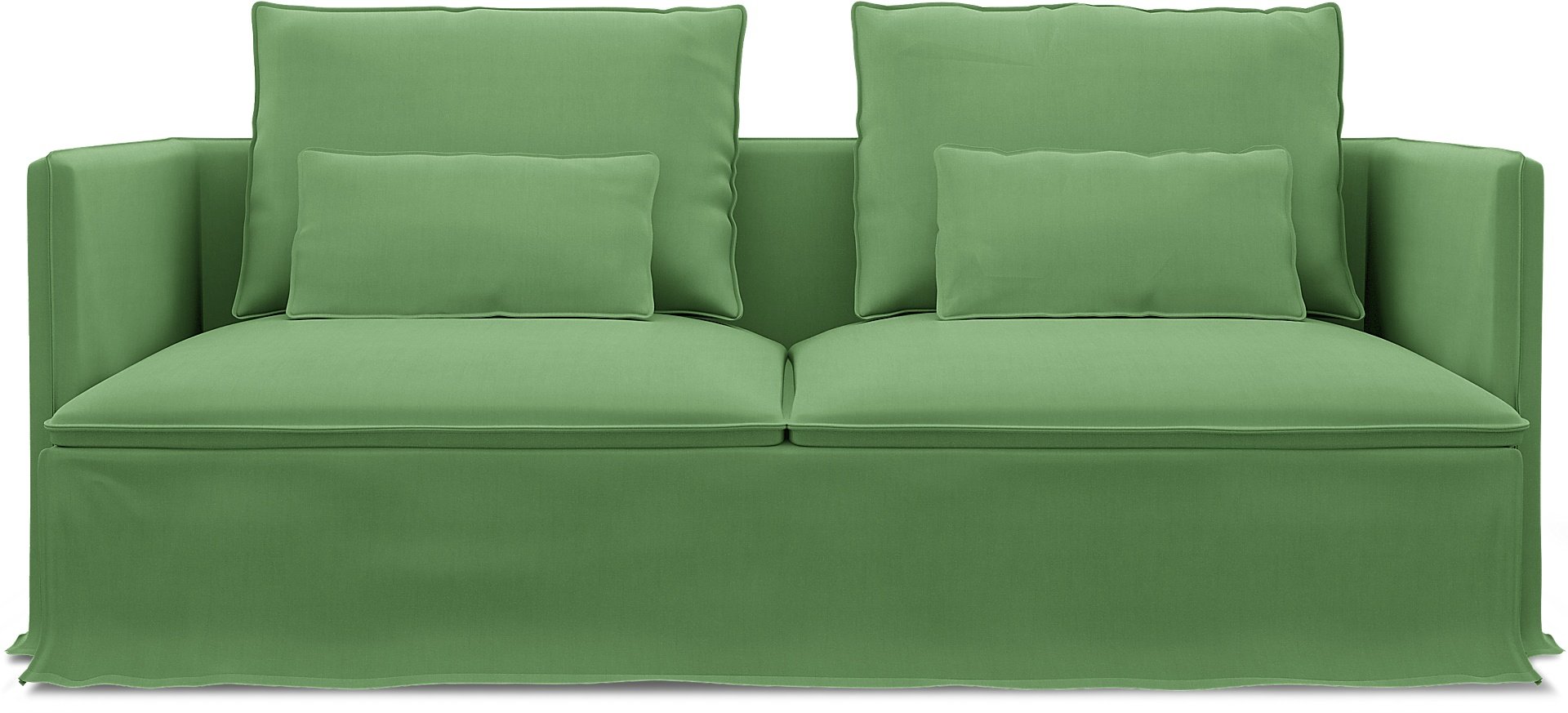 IKEA - Soderhamn 3 Seater Sofa Cover, Apple Green, Linen - Bemz