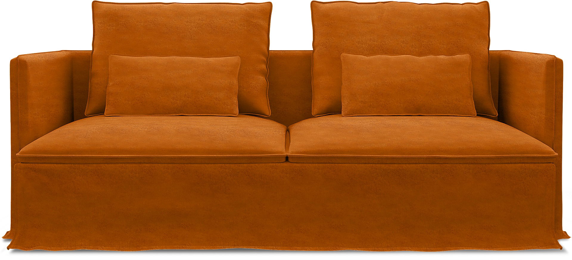 IKEA - Söderhamn 3 Seater Sofa Cover, Cognac, Velvet - Bemz