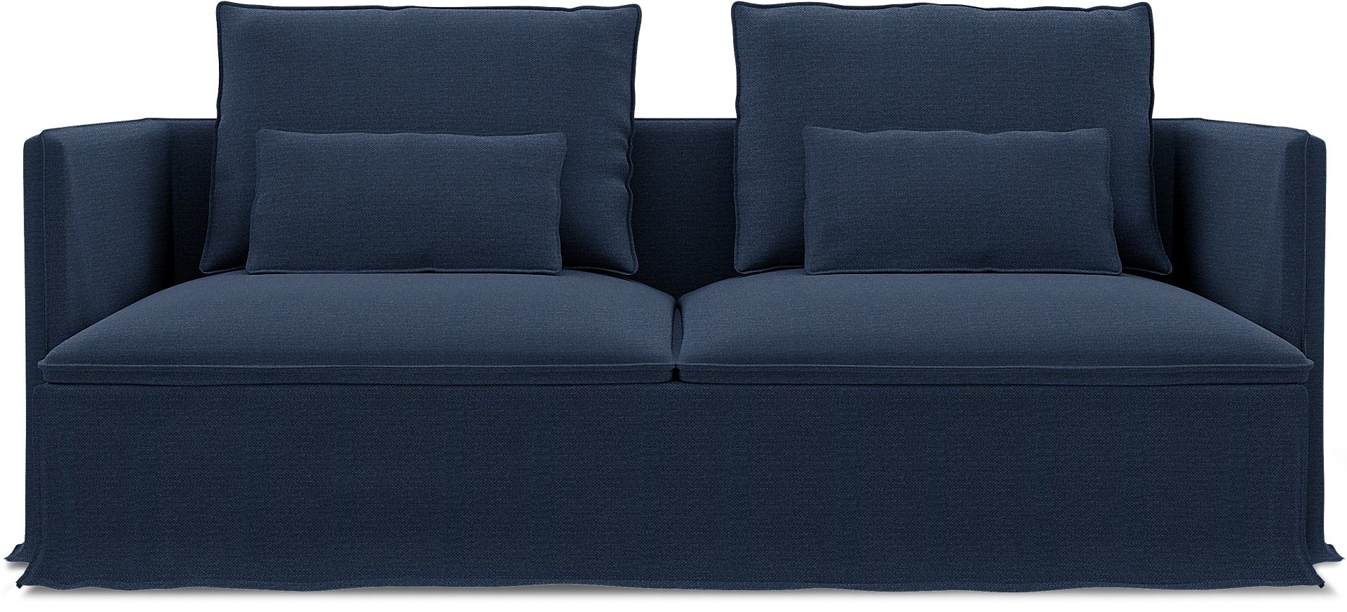 IKEA - Soderhamn 3 Seater Sofa Cover, Navy Blue, Linen - Bemz