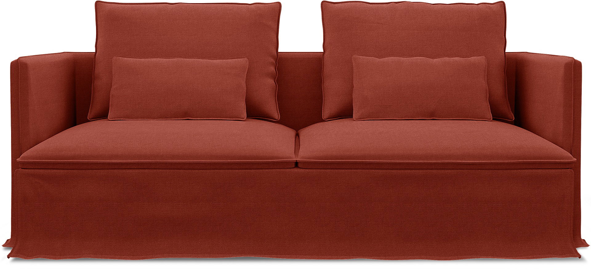 IKEA - Söderhamn 3 Seater Sofa Cover, Cayenne, Linen - Bemz