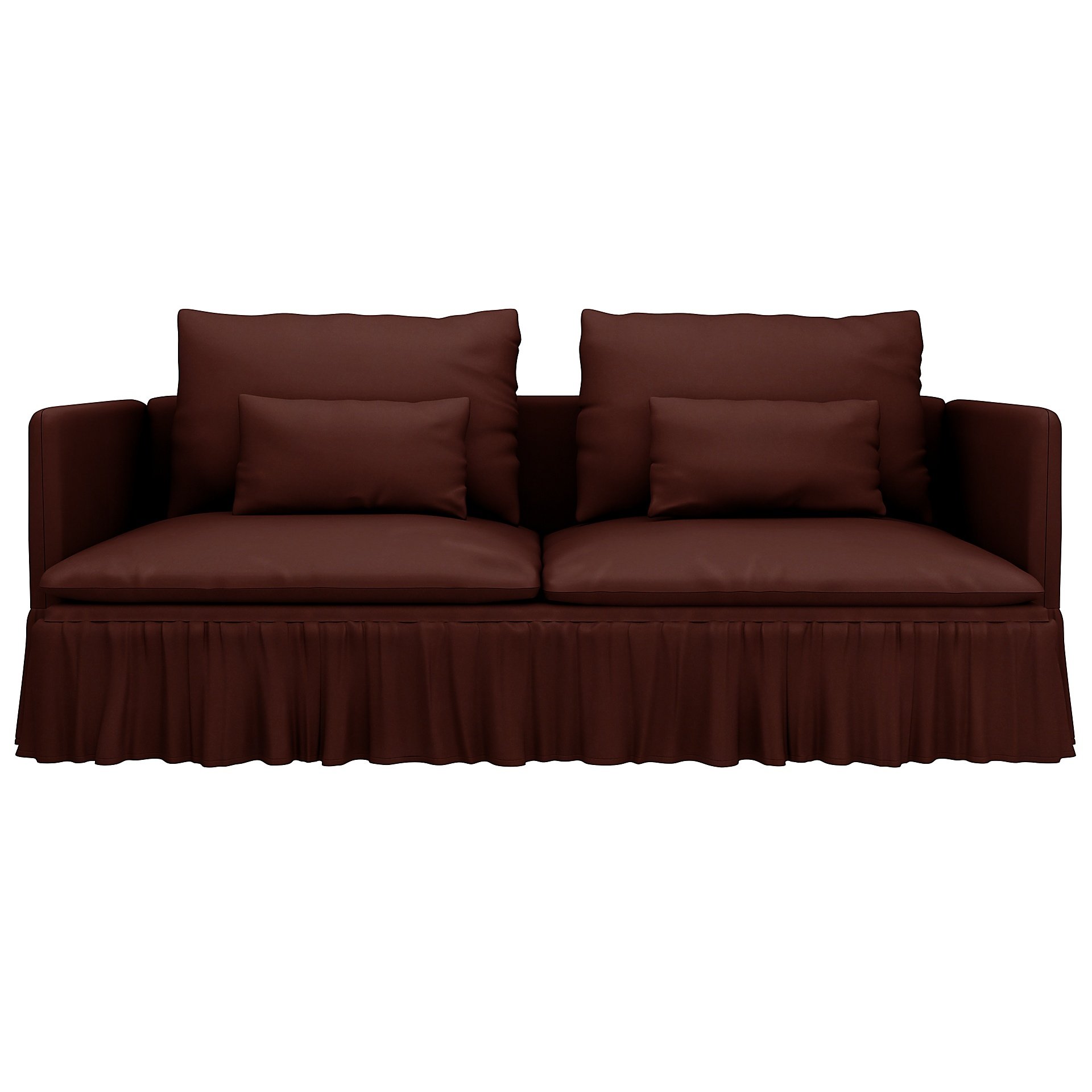 IKEA - Soderhamn 3 seater sofa with armrests cover, Ground Coffee, Velvet - Bemz