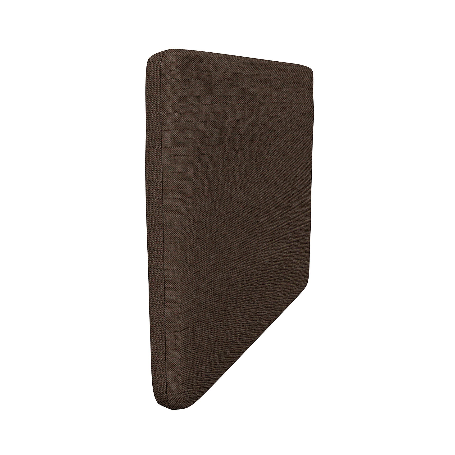 IKEA - Söderhamn Armrest Cover, Chocolate, Bouclé & Texture - Bemz