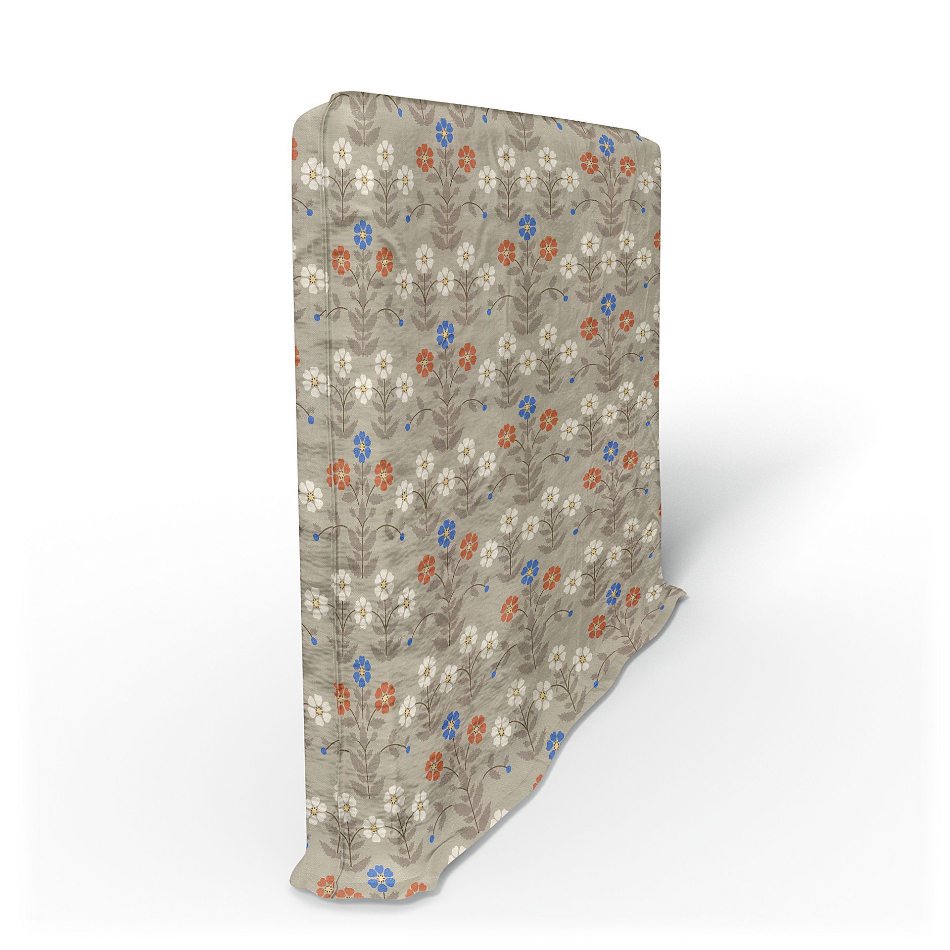 IKEA - Söderhamn Armrest Cover, Sippor Blue/Orange, BEMZ x BORÅSTAPETER COLLECTION - Bemz