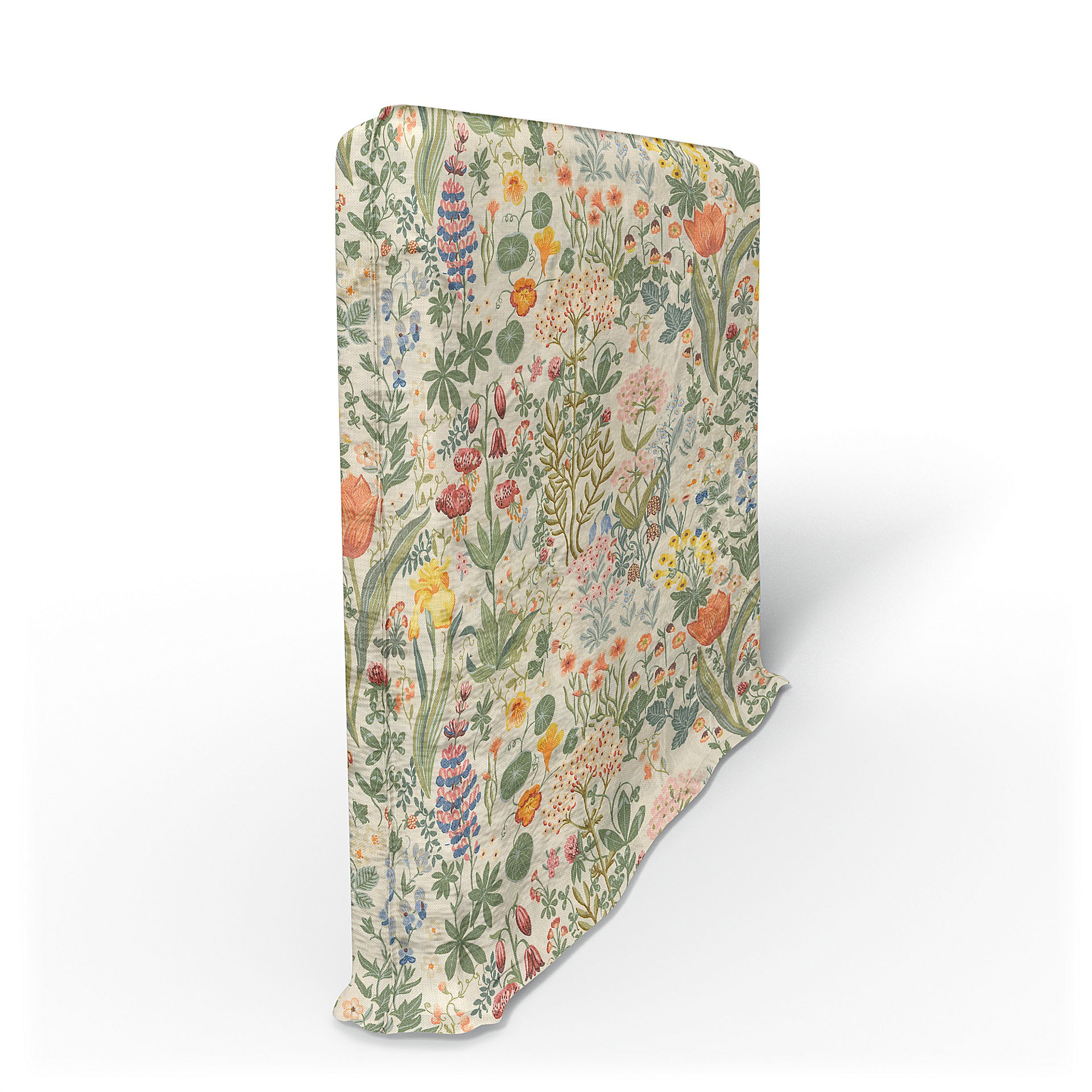 IKEA - Söderhamn Armrest Cover, Blomsterhav Light, BEMZ x BORÅSTAPETER COLLECTION - Bemz