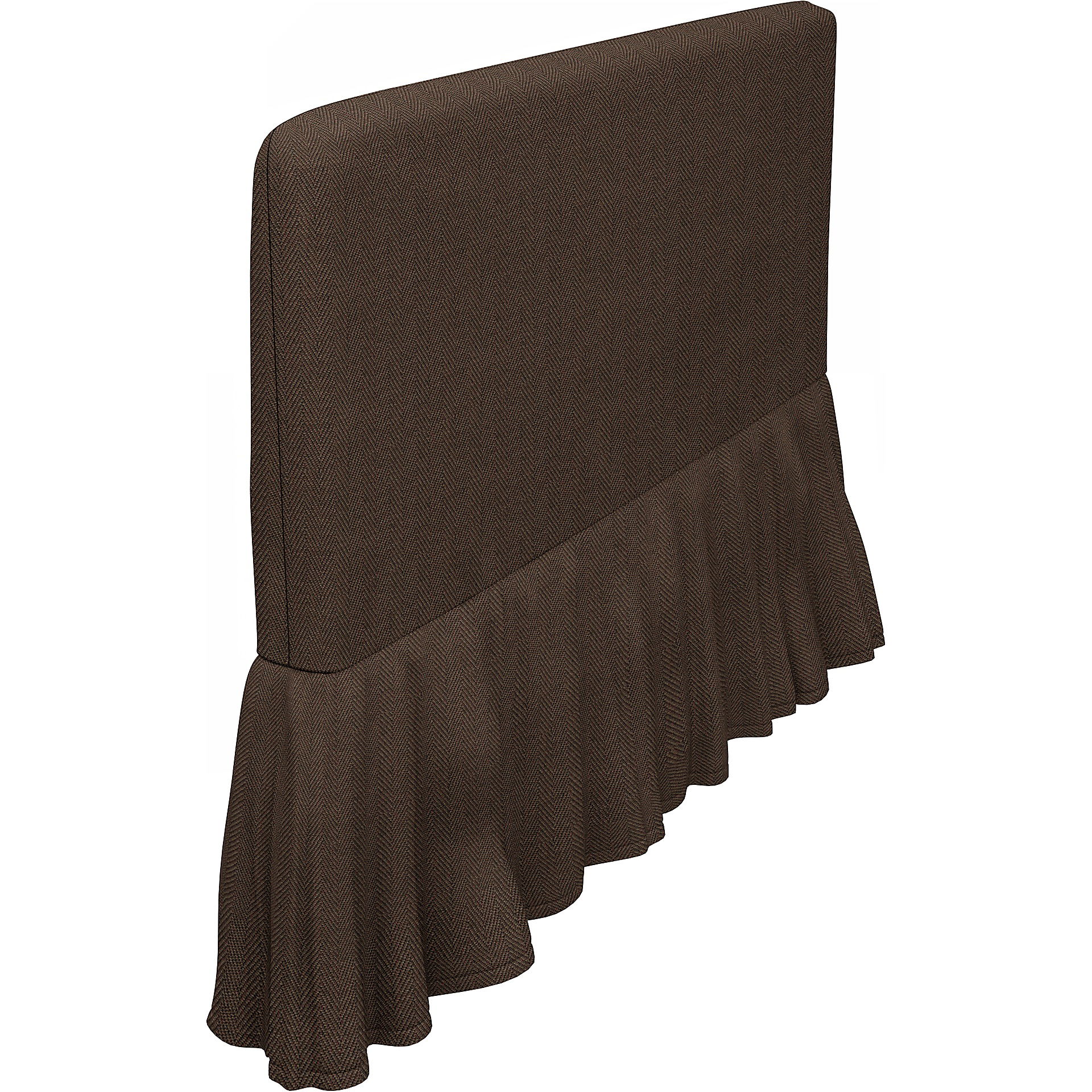 IKEA - Söderhamn armrest cover, Chocolate, Bouclé & Texture - Bemz