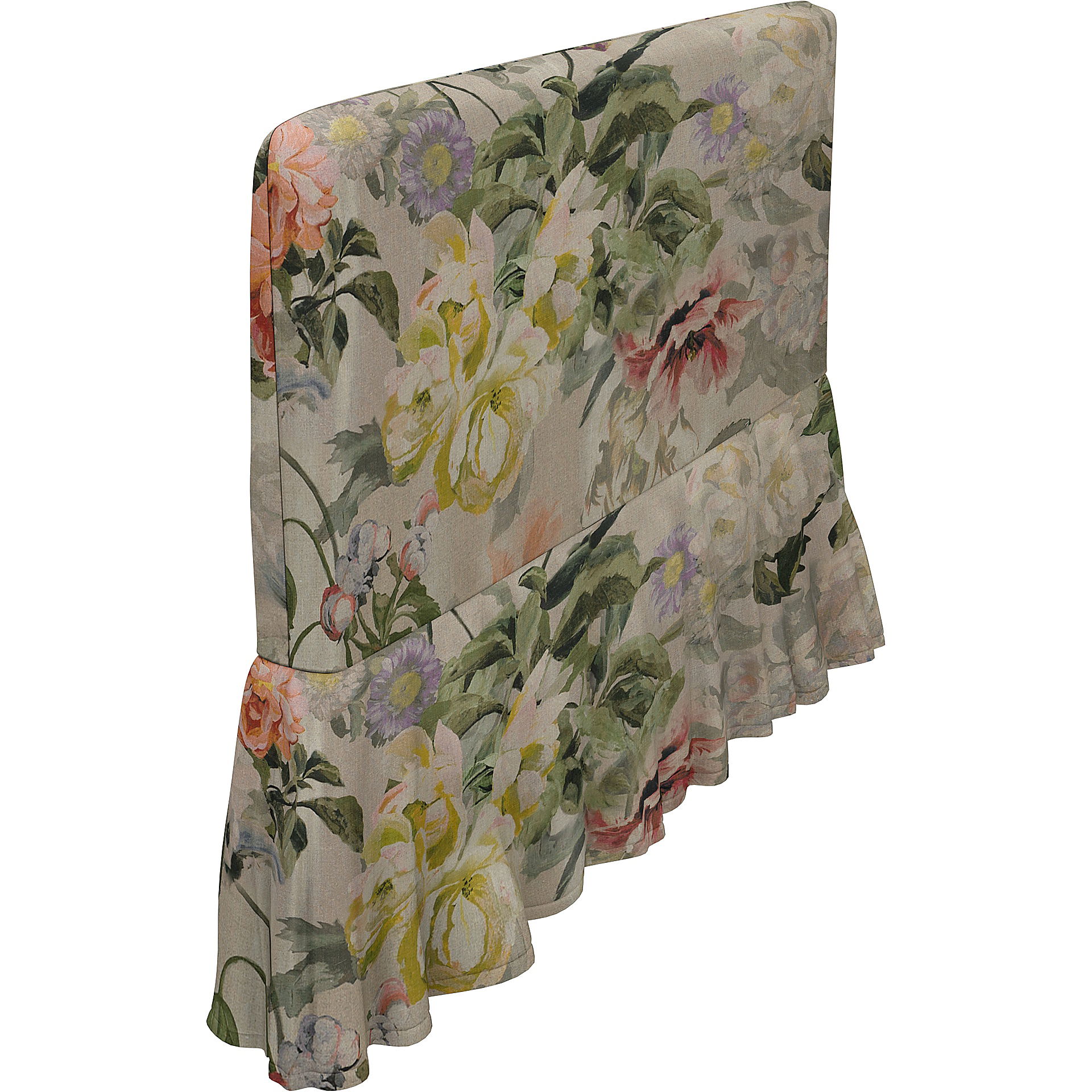 IKEA - Söderhamn armrest cover, Delft Flower - Tuberose, Linen - Bemz