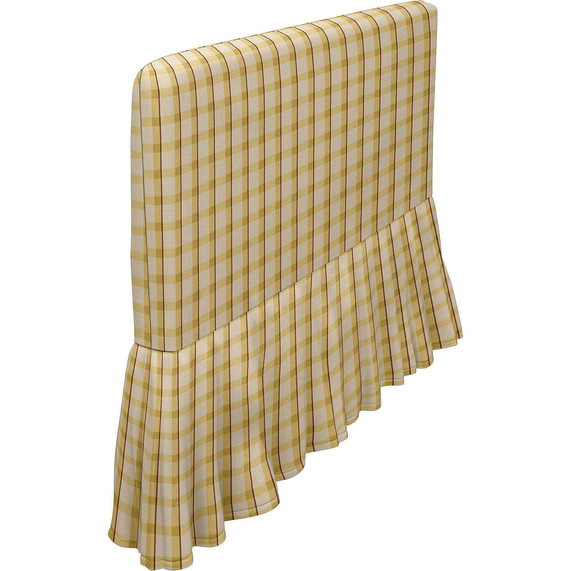 IKEA - Söderhamn armrest cover, Picnic Check Sun Yellow, Linen - Bemz