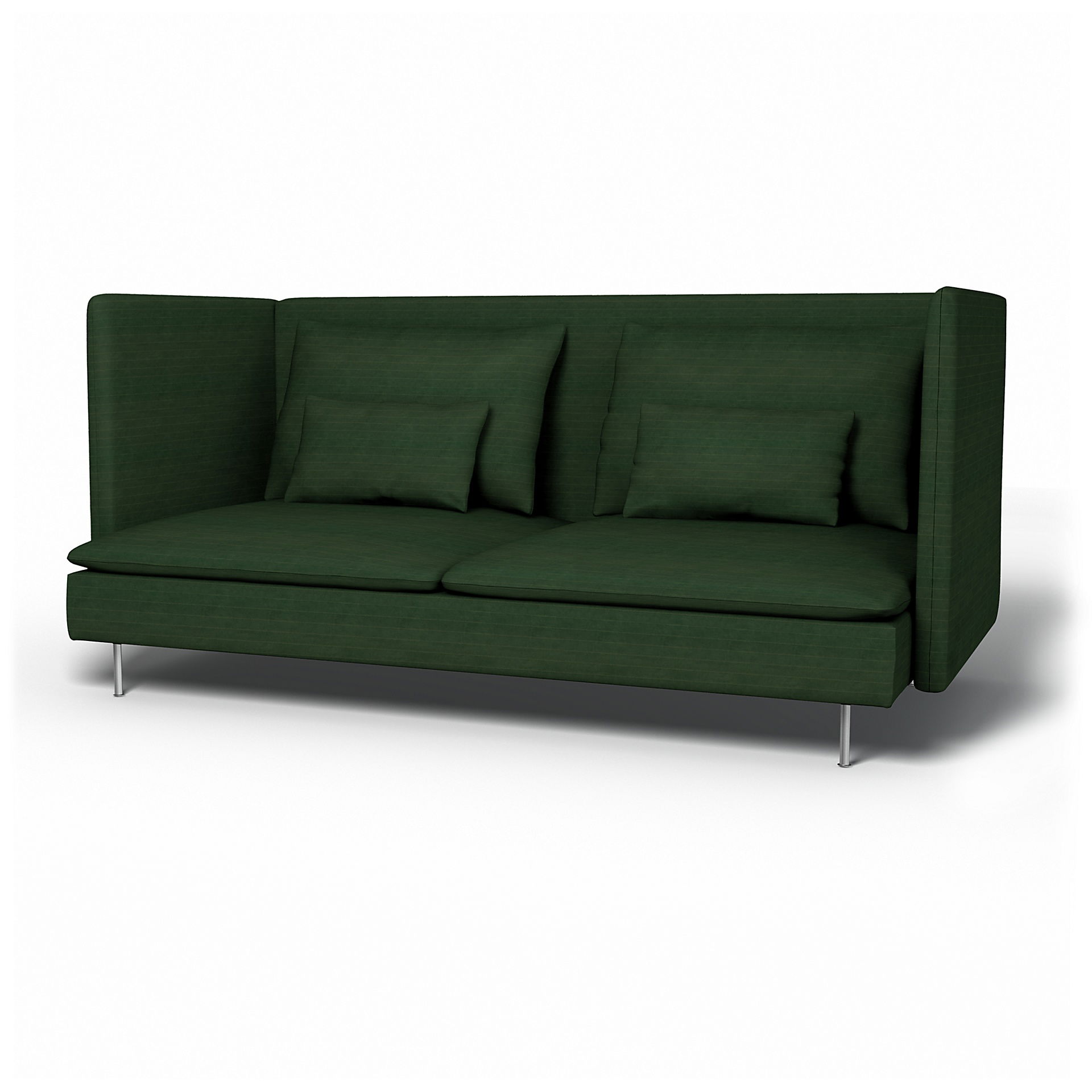 IKEA - Söderhamn 3 Seater Sofa Cover with High Back, Deep Green, BEMZ NATURE'S PALETTE COLLECTION - Bemz