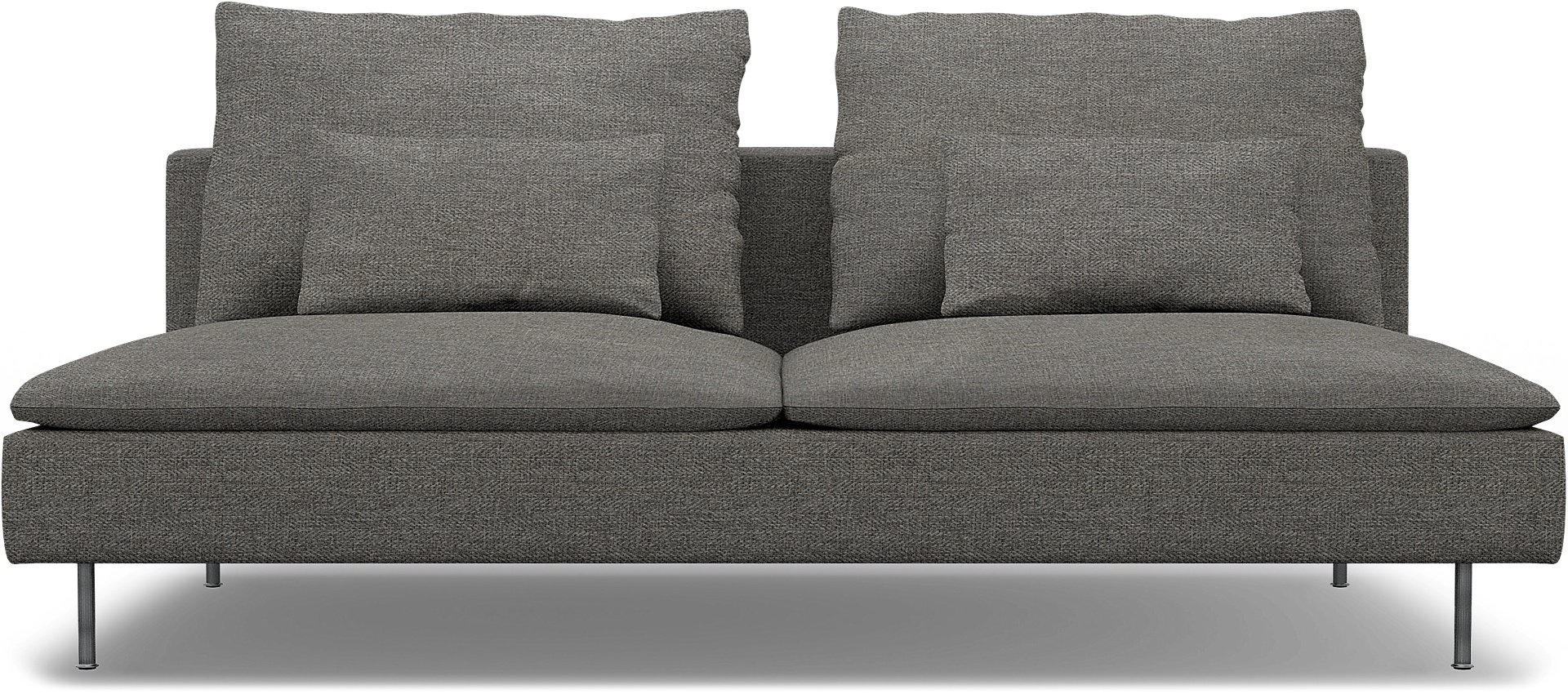 IKEA - Soderhamn Sofa Bed Section Cover, Taupe, Boucle & Texture - Bemz