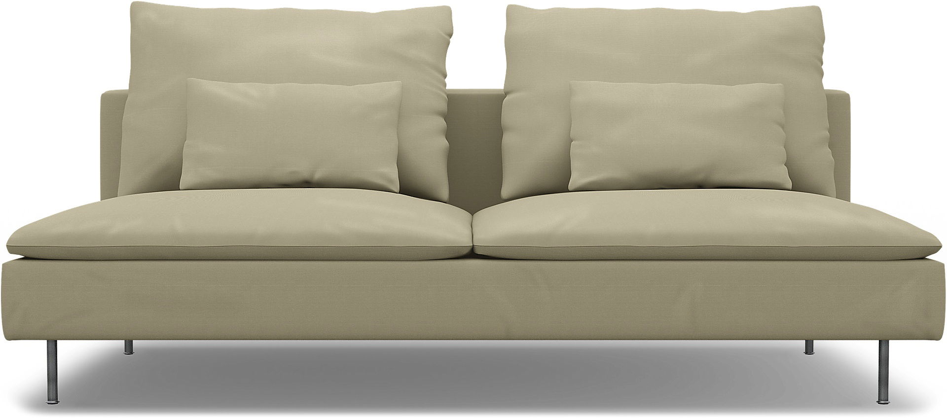 IKEA - Hoes voor slaapbankelement Söderhamn, Sand Beige, Katoen - Bemz