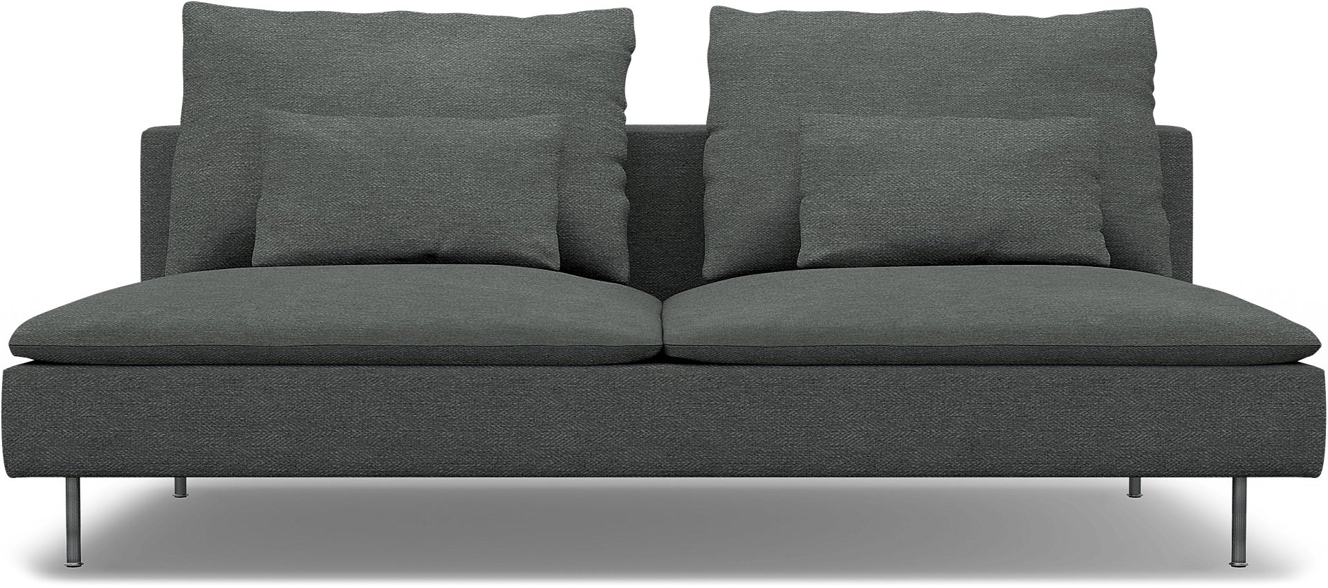IKEA - Soderhamn 3 Seater Section Cover, Laurel, Boucle & Texture - Bemz