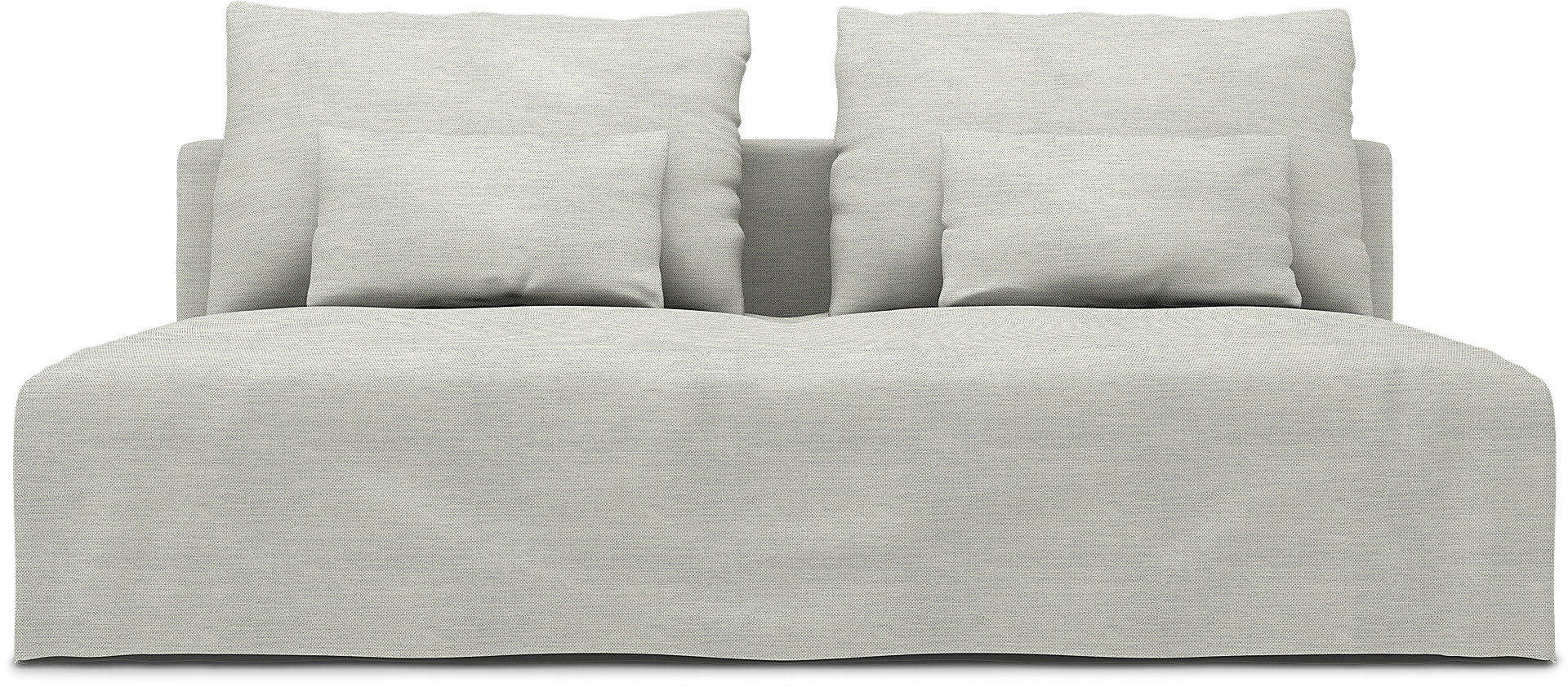 IKEA - Söderhamn 3 Seater Section Cover, Silver Grey, Cotton - Bemz