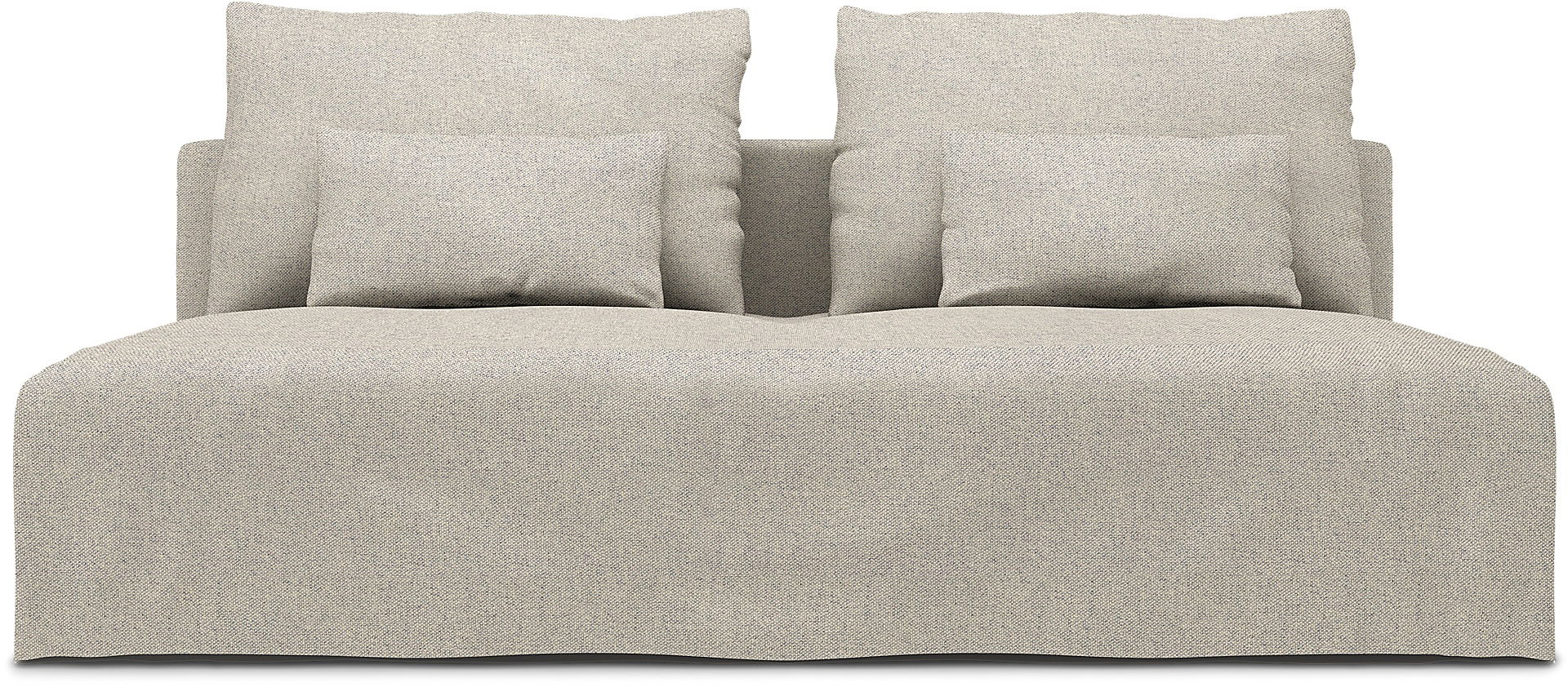 IKEA - Söderhamn 3 Seater Section Cover, Silver Grey, Cotton - Bemz