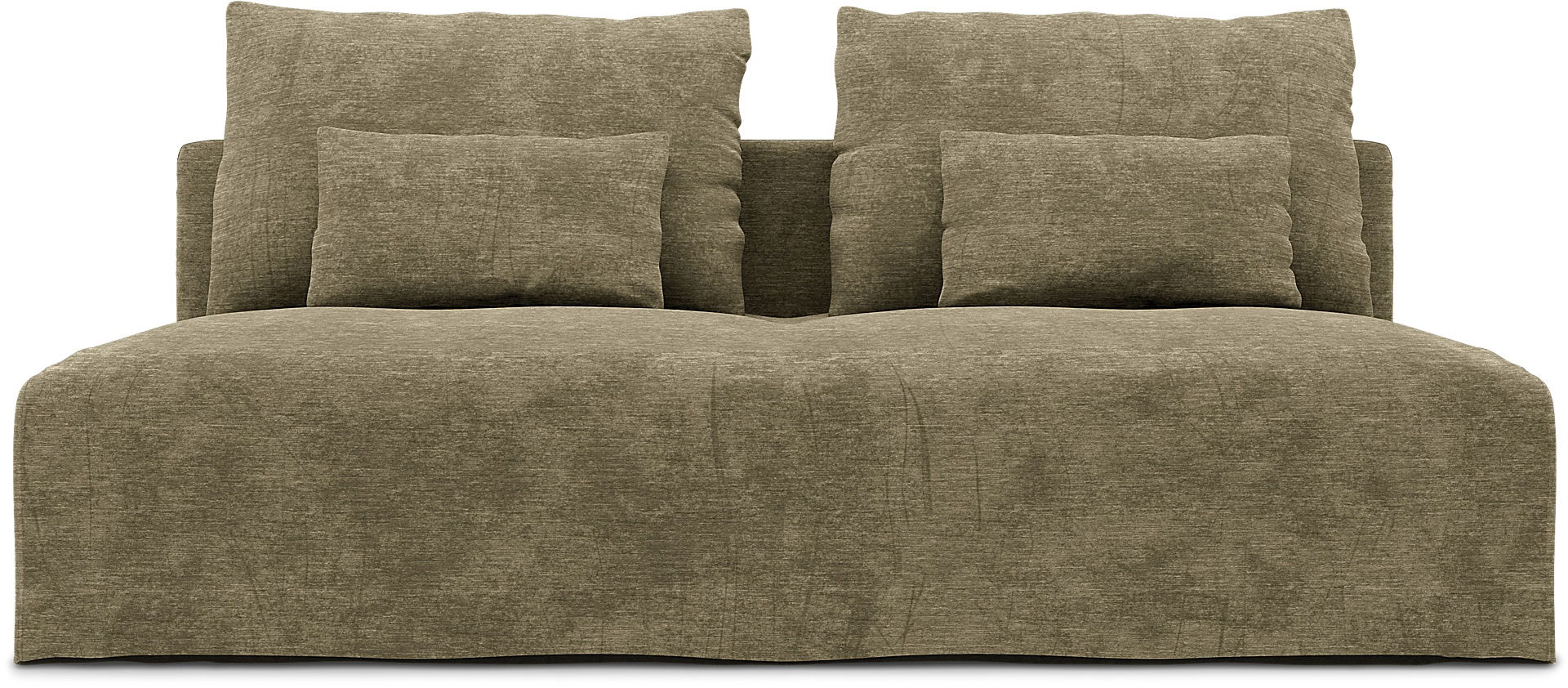 IKEA - Söderhamn 3 Seater Section Cover, Beige, Velvet - Bemz