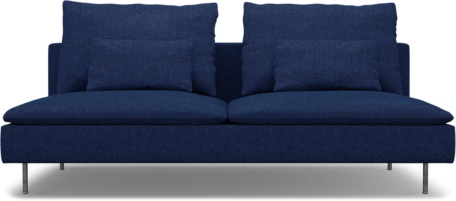 IKEA - Söderhamn 3 Seater Section Cover, Deep Navy Blue, - Bemz