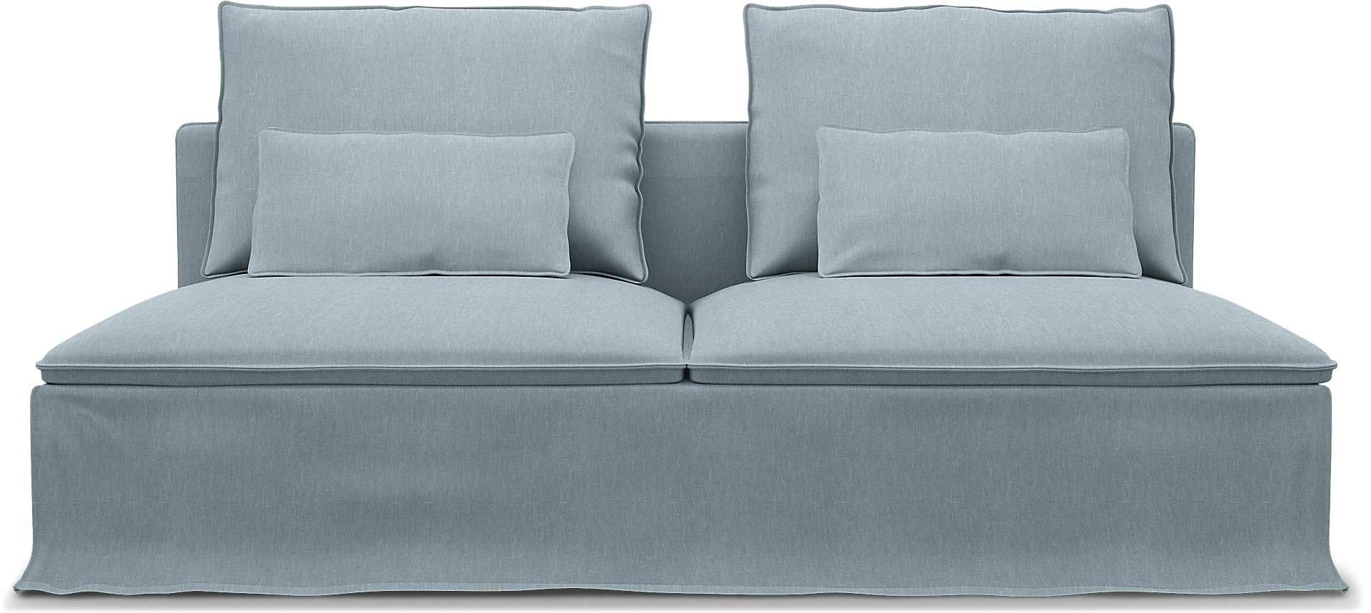 IKEA - Soderhamn 3 Seat Section Cover, Dusty Blue, Linen - Bemz