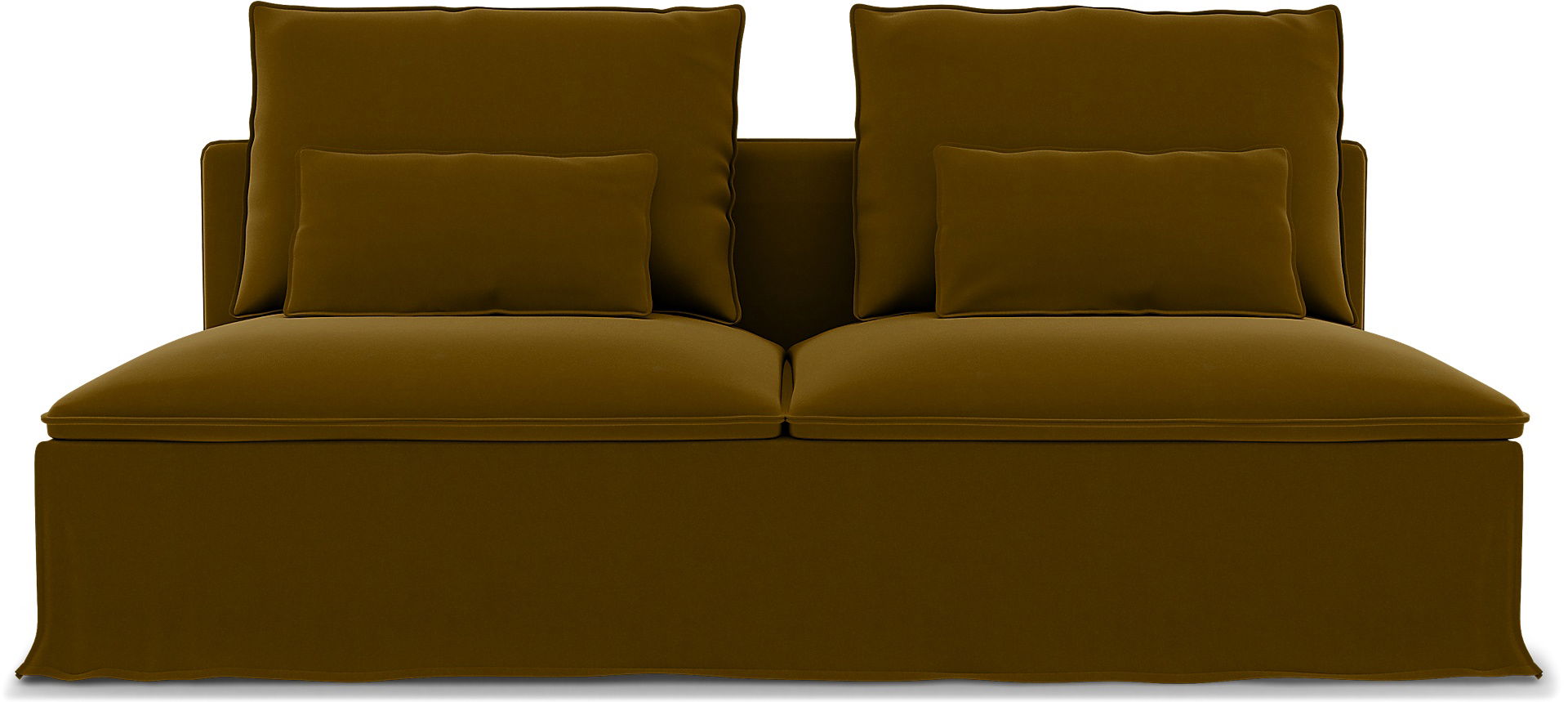 IKEA - Söderhamn 3 Seat Section Cover, Turmeric, Velvet - Bemz