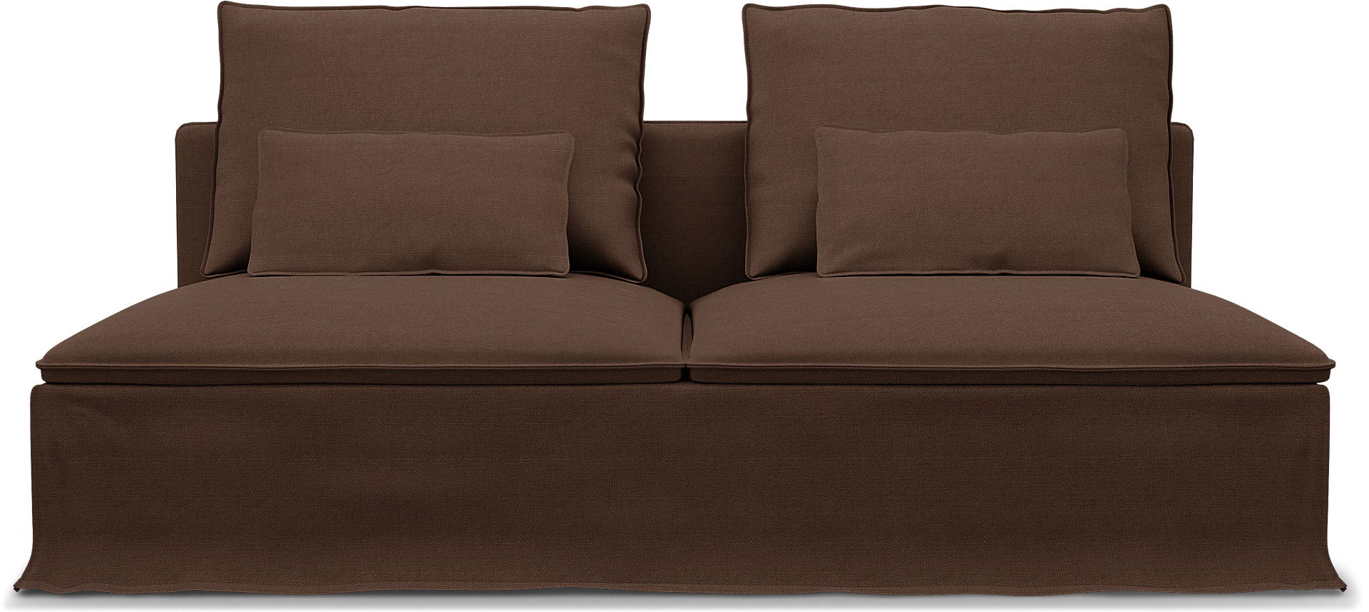 IKEA - Söderhamn 3 Seat Section Cover, Chocolate, Linen - Bemz