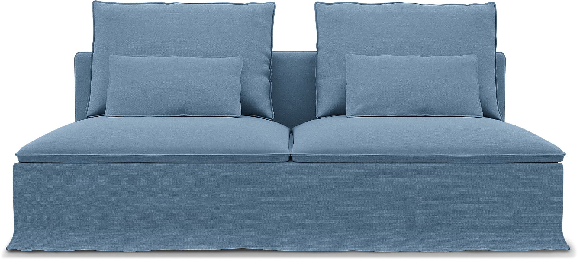 IKEA - Söderhamn 3 Seat Section Cover, Vintage Blue, Linen - Bemz