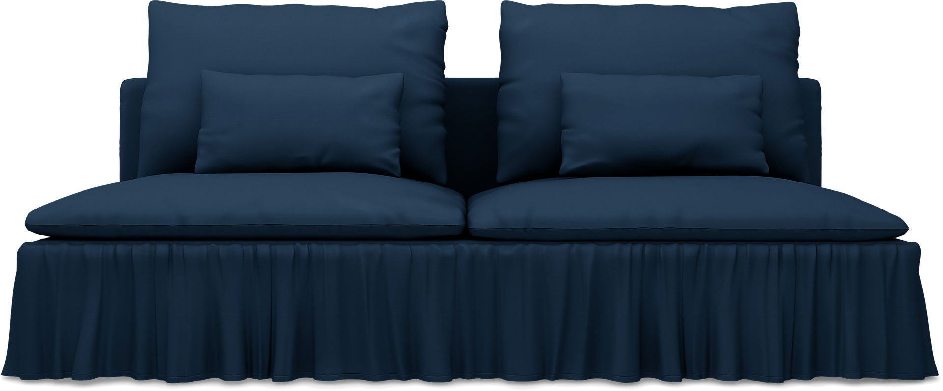 IKEA - Överdrag till Söderhamn 3-sitssektion, Deep Navy Blue, Bomull - Bemz