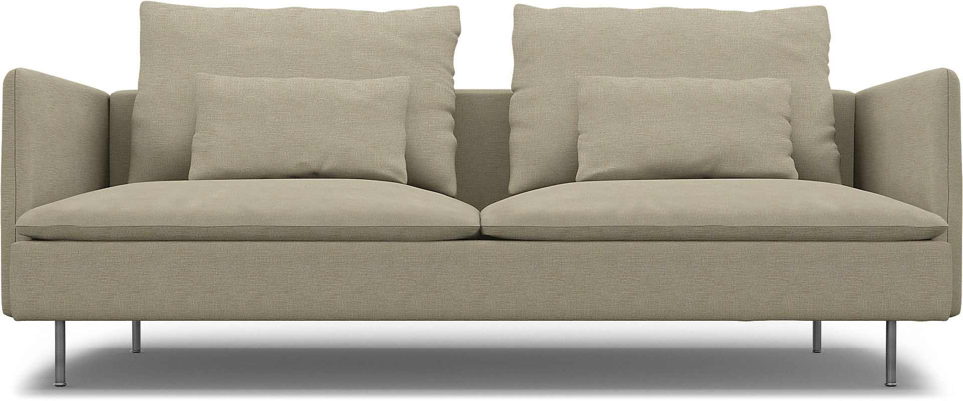 IKEA - Överdrag till Söderhamn bäddsoffa, Soft White, BOUCLÉ & TEXTUR - Bemz