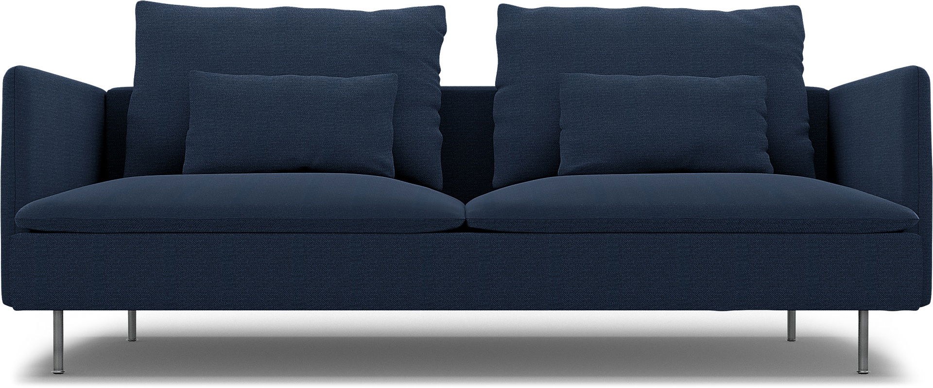 IKEA - Överdrag till Söderhamn bäddsoffa, Navy Blue, Linne - Bemz