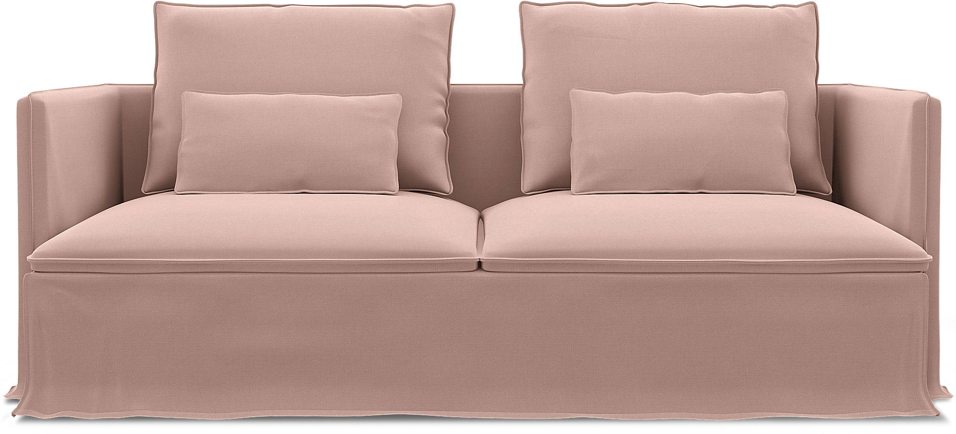 IKEA - Söderhamn Sofa Bed Cover, Blush, Linen - Bemz