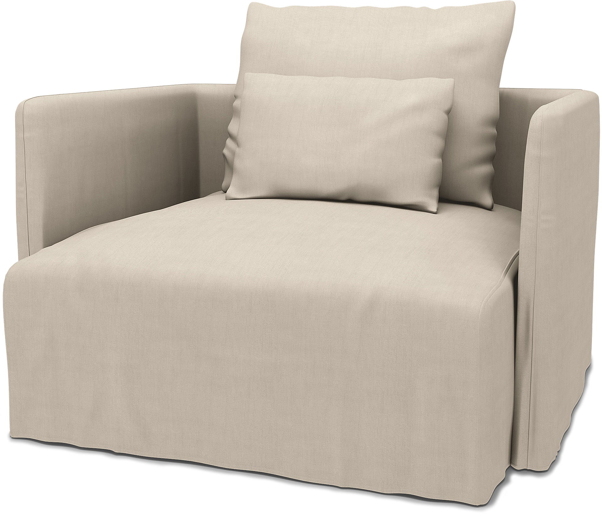 IKEA - Söderhamn Armchair Cover, Parchment, Linen - Bemz