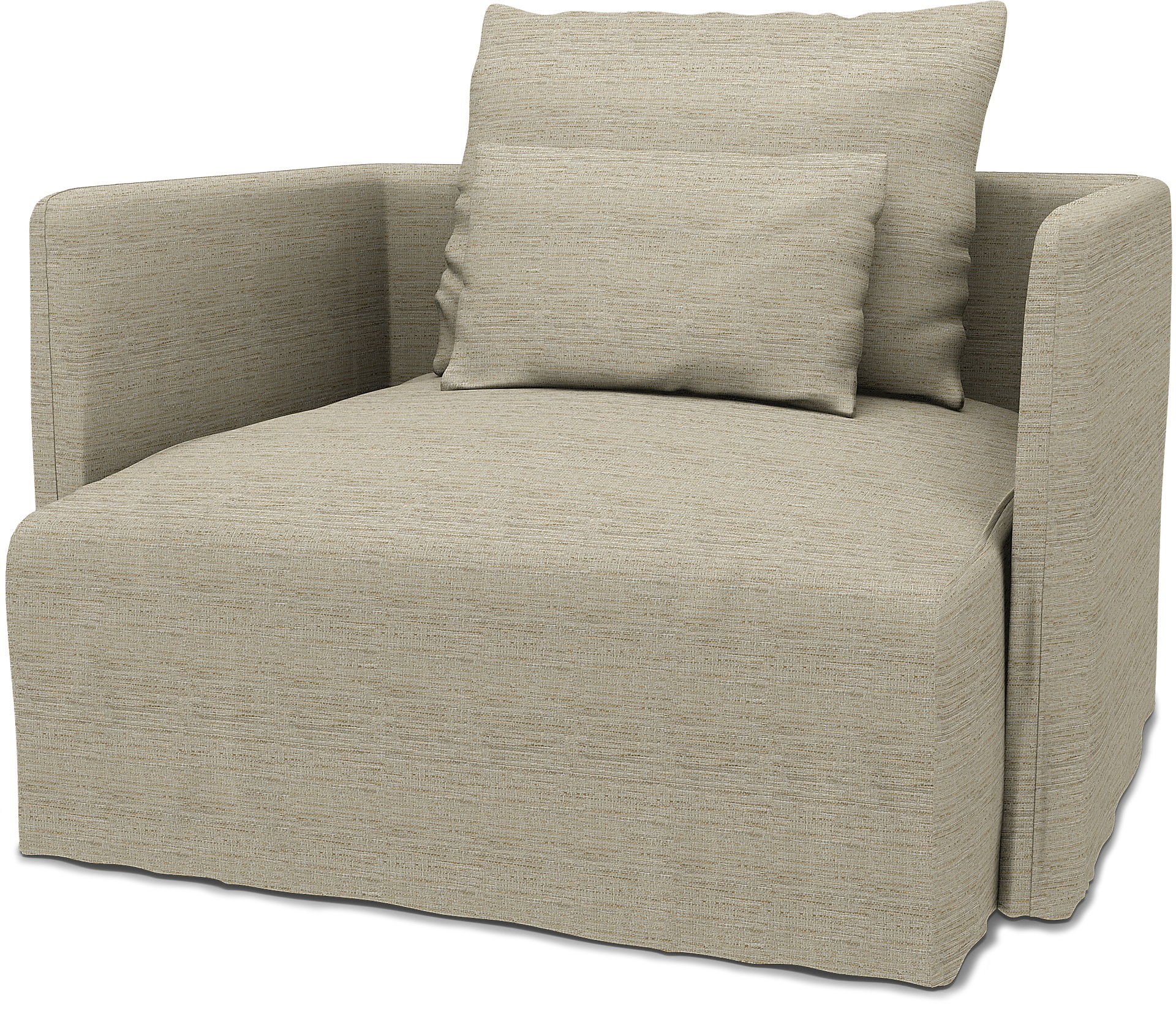 IKEA - Söderhamn Armchair Cover, Light Sand, Bouclé & Texture - Bemz