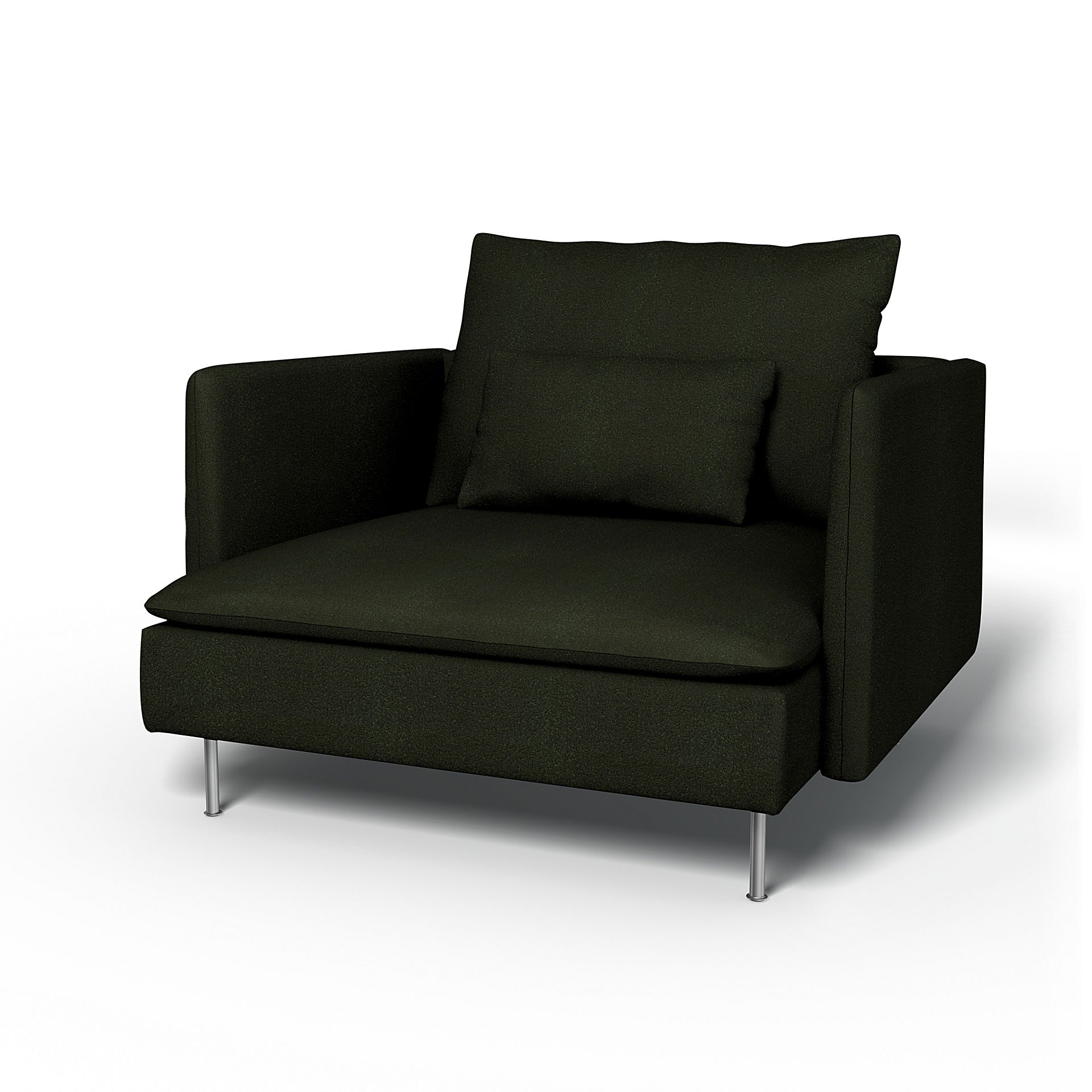 IKEA - Överdrag till Söderhamn fåtölj, Dark Moss Green, BEMZ NATURE'S PALETTE COLLECTION - Bemz